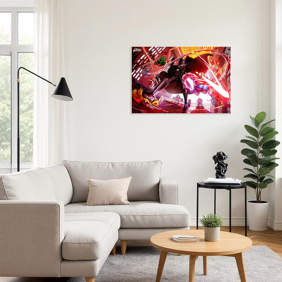 Darth Vader VS Among Us Canvas